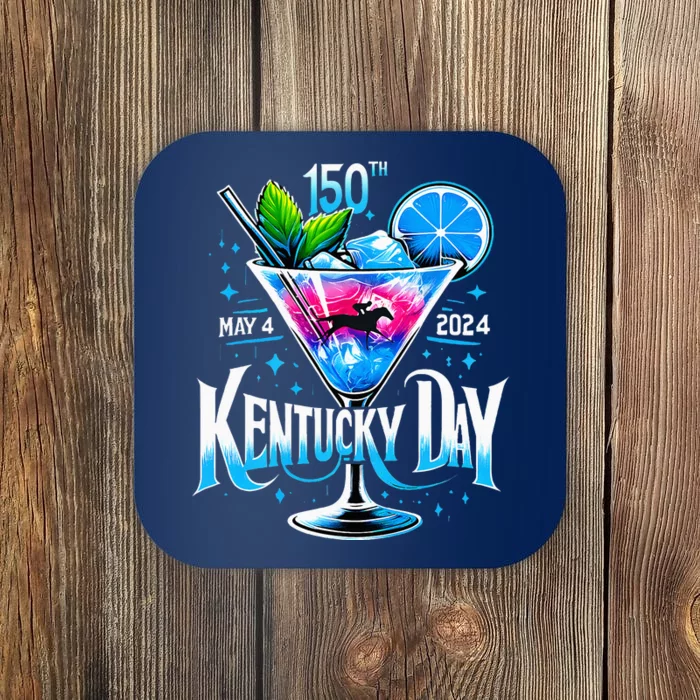 150th Derby Day 2024 Horse Racing Fascinator Coaster