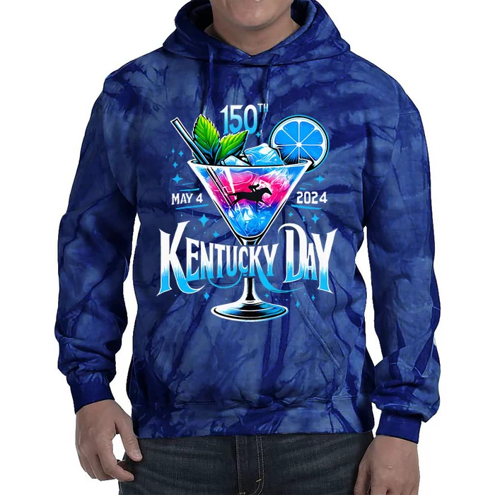 150th Derby Day 2024 Horse Racing Fascinator Tie Dye Hoodie