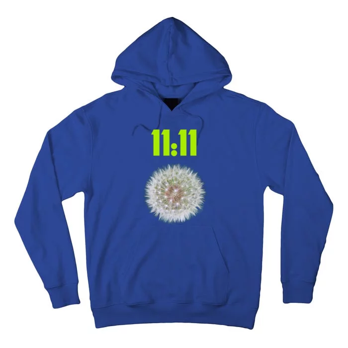 1111 Dandelion Flower I Love Wishes Gift Tall Hoodie