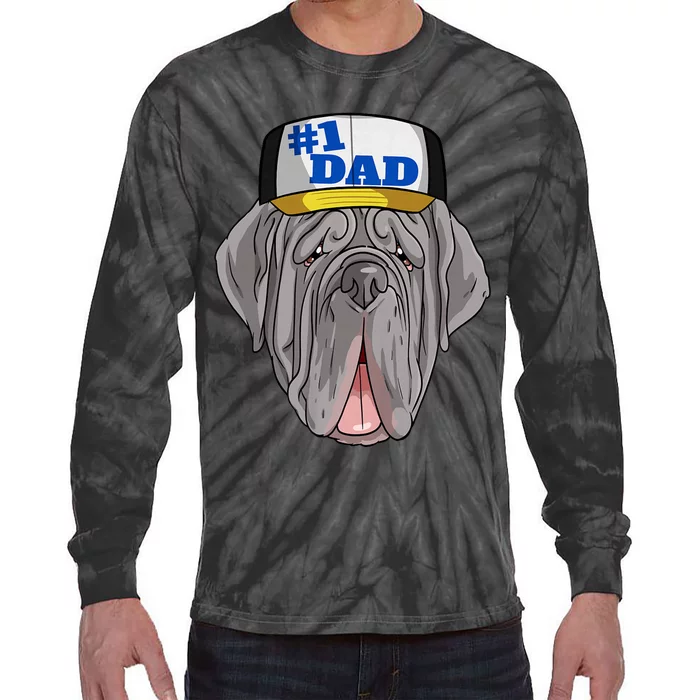 #1 Dad FatherS Day Tie-Dye Long Sleeve Shirt