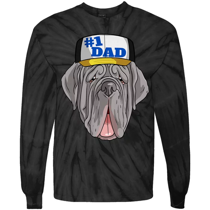 #1 Dad FatherS Day Tie-Dye Long Sleeve Shirt