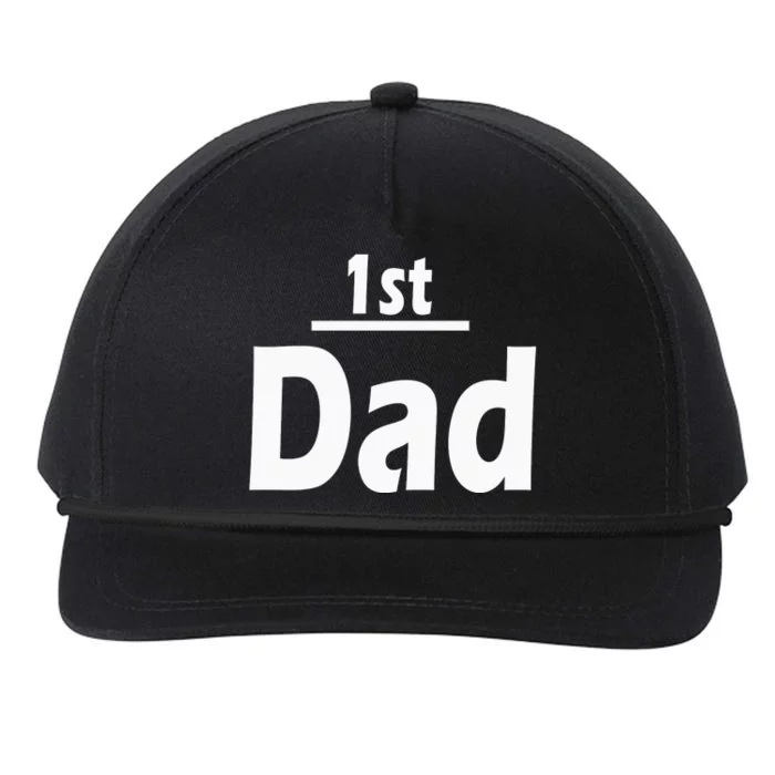 1st Dad Gift Father Funny Snapback Five-Panel Rope Hat