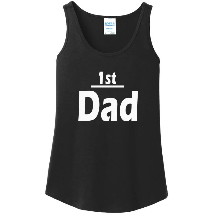 1st Dad Gift Father Funny Ladies Essential Tank