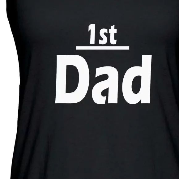 1st Dad Gift Father Funny Ladies Essential Flowy Tank