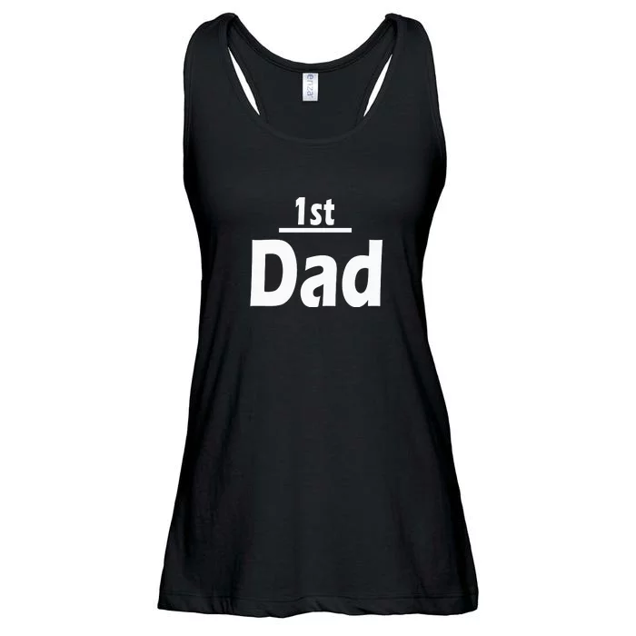 1st Dad Gift Father Funny Ladies Essential Flowy Tank