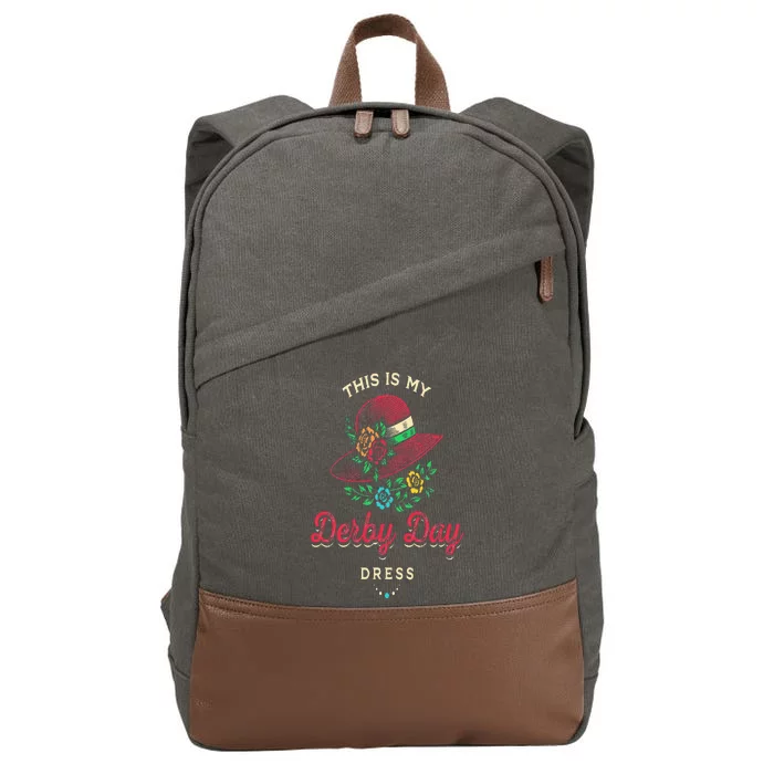 150th Derby Horse 2024 This Is My Derby Dress Horse Racing Cotton Canvas Backpack