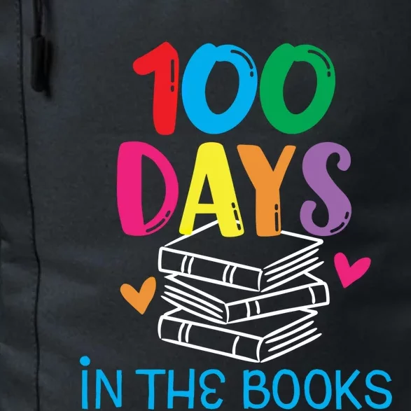 100 Days In The Books Gift Book Lover English Reading Teacher Gift Daily Commute Backpack