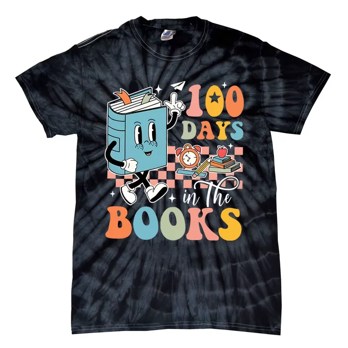 100 Days In The Books Teacher Life Tie-Dye T-Shirt