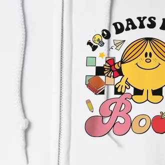 100 Days In The Books Little Miss Sunshine 100th Days Of School Full Zip Hoodie