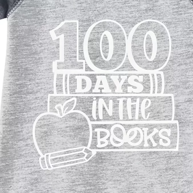 100 Days In The Books 100 Days Celebration 100 Days Of School Infant Baby Jersey Bodysuit