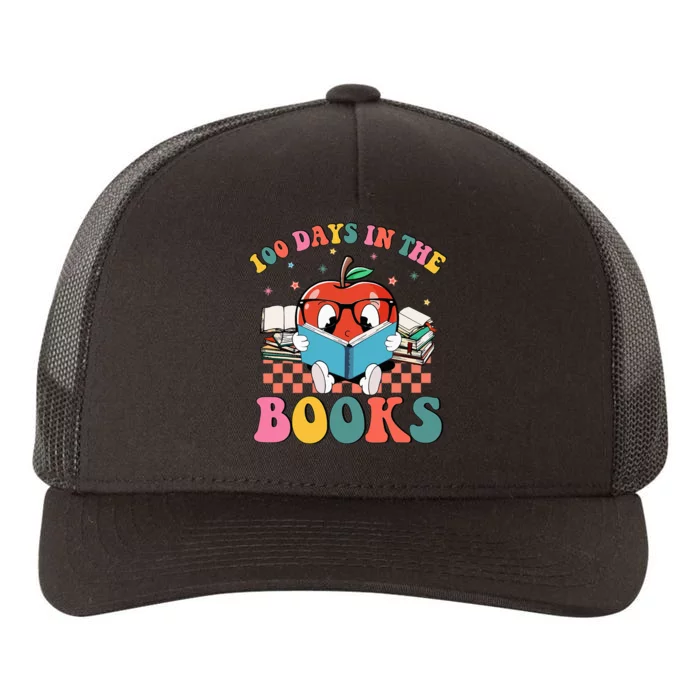 100 Days In The Books Reading Teacher Yupoong Adult 5-Panel Trucker Hat