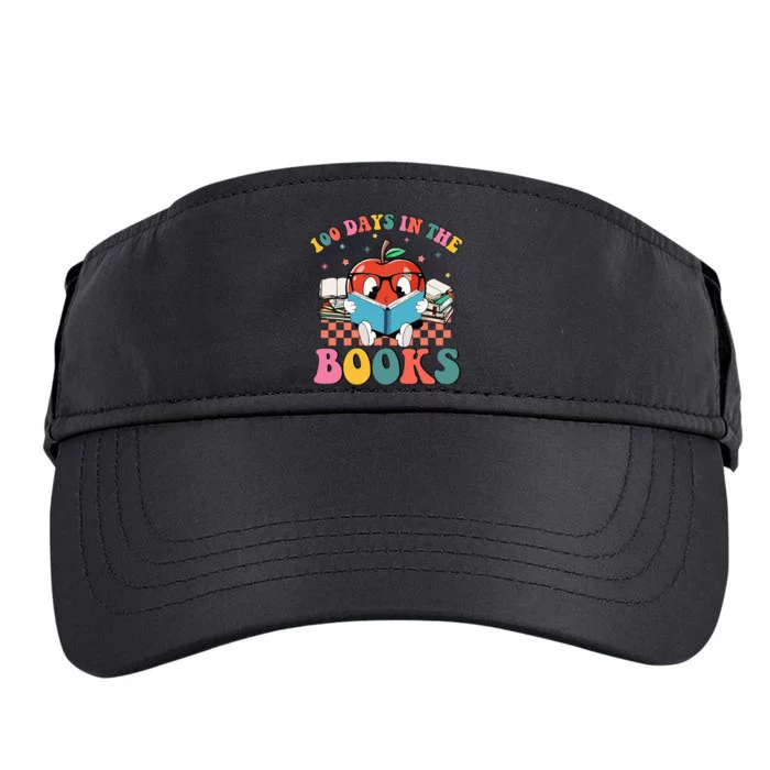 100 Days In The Books Reading Teacher Adult Drive Performance Visor