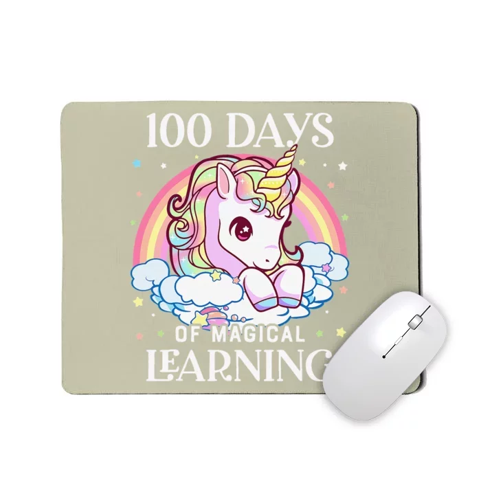 100 Days Of School Unicorn Teacher 100th Day Of School Mousepad