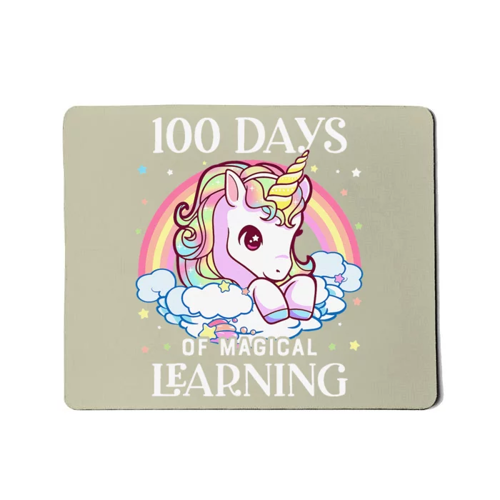 100 Days Of School Unicorn Teacher 100th Day Of School Mousepad