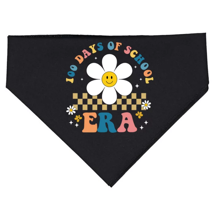 100 Days Of School Era Sunflower Cute USA-Made Doggie Bandana