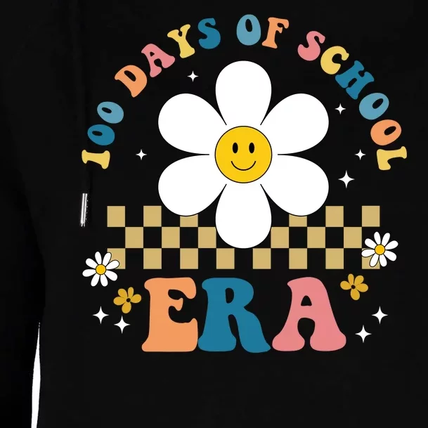 100 Days Of School Era Sunflower Cute Womens Funnel Neck Pullover Hood