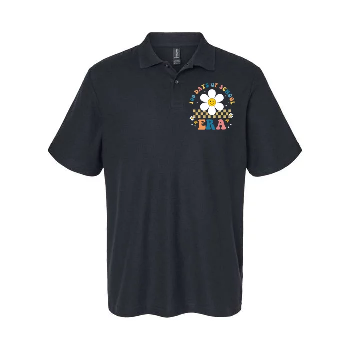 100 Days Of School Era Sunflower Cute Softstyle Adult Sport Polo