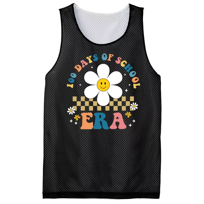 100 Days Of School Era Sunflower Cute Mesh Reversible Basketball Jersey Tank