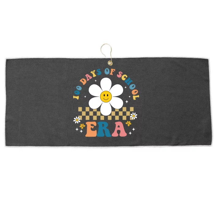 100 Days Of School Era Sunflower Cute Large Microfiber Waffle Golf Towel