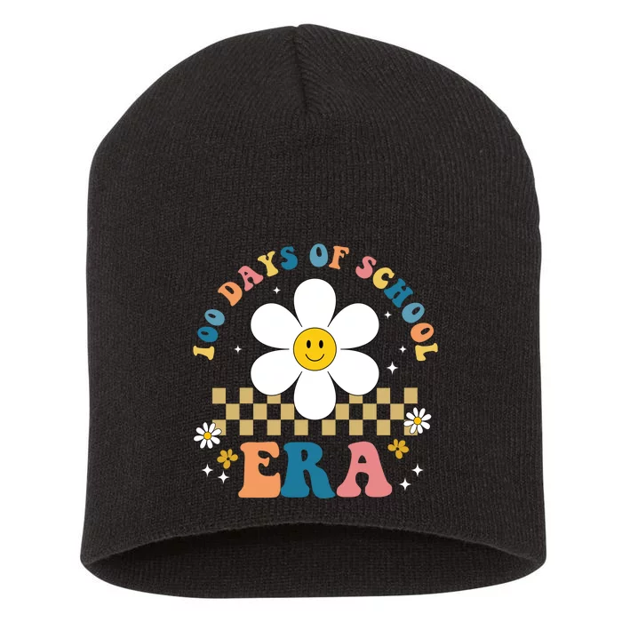 100 Days Of School Era Sunflower Cute Short Acrylic Beanie