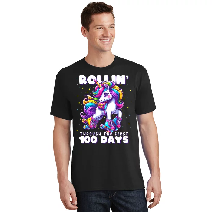 100 Days Of School Teacher 100th Day Unicorn Outfit T-Shirt