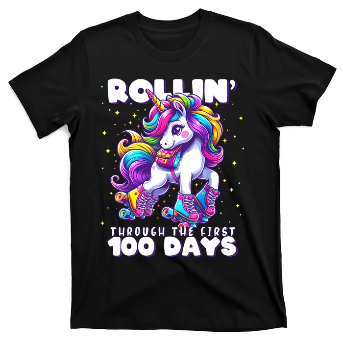 100 Days Of School Teacher 100th Day Unicorn Outfit T-Shirt