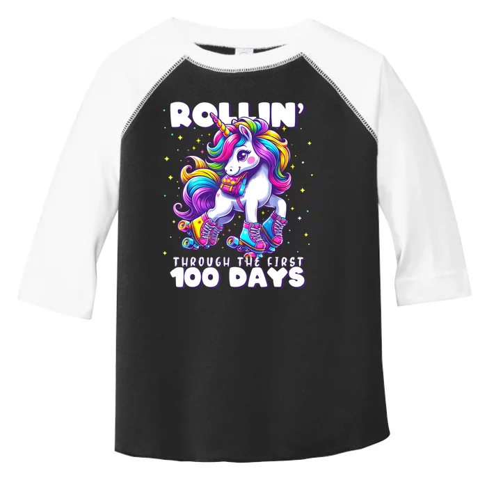 100 Days Of School Teacher 100th Day Unicorn Outfit Toddler Fine Jersey T-Shirt