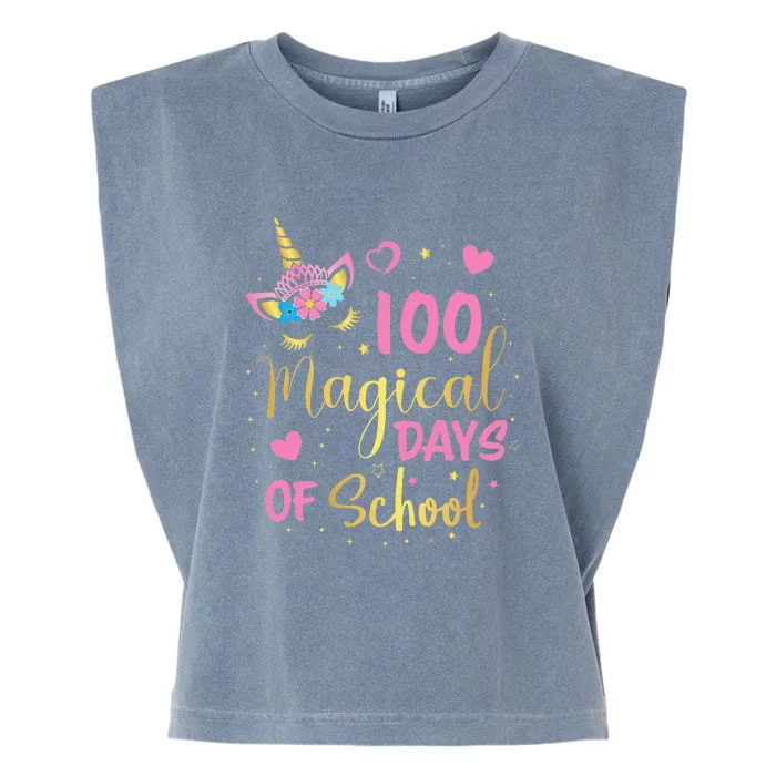 100th Day Of School Cute Days Of School Garment-Dyed Women's Muscle Tee