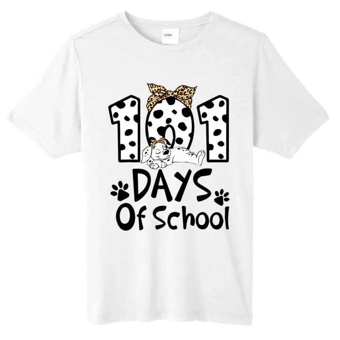 101 Days Of School Dalmatian Dog Boys Girls 100 Days Smarter ChromaSoft Performance T-Shirt