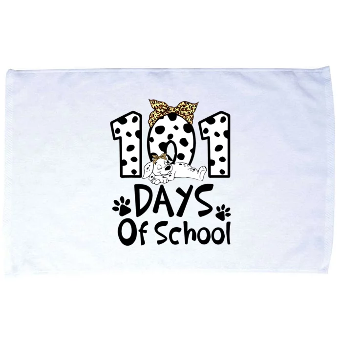 101 Days Of School Dalmatian Dog Boys Girls 100 Days Smarter Microfiber Hand Towel