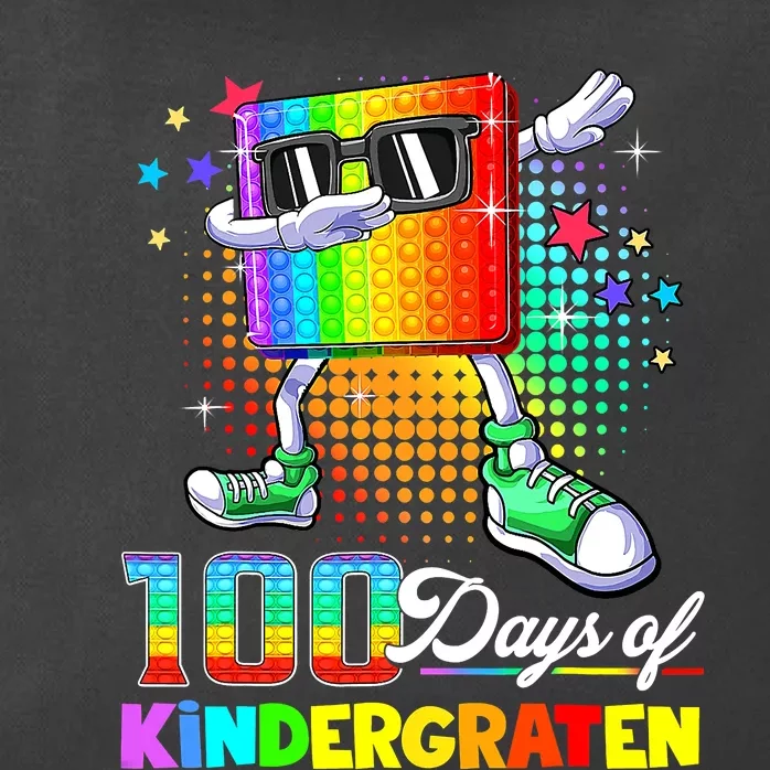 100 Days Of Kindergarten School Teacher 100th Day Pop Zip Tote Bag