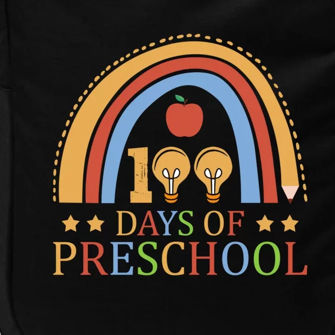 100 Days Of Preschool Nursery School Pencil Student Cute Gift Impact Tech Backpack