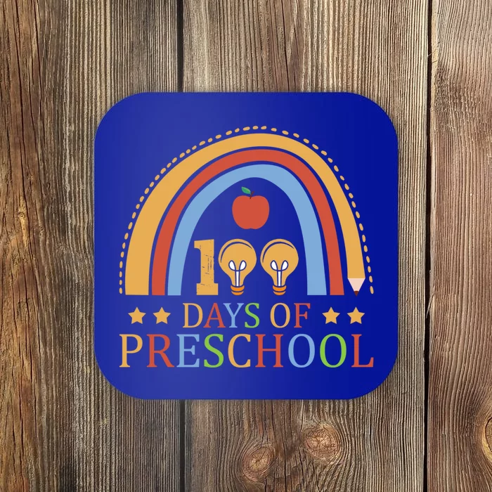 100 Days Of Preschool Nursery School Pencil Student Cute Gift Coaster