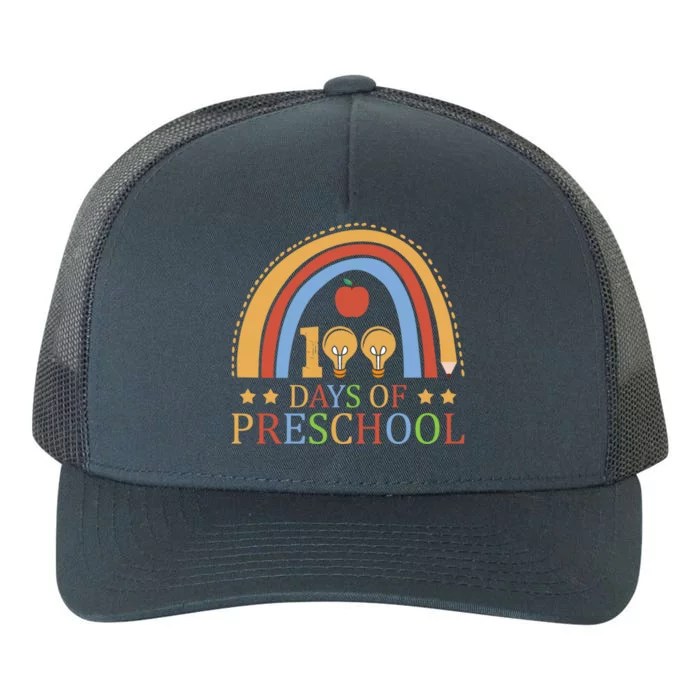 100 Days Of Preschool Nursery School Pencil Student Cute Gift Yupoong Adult 5-Panel Trucker Hat