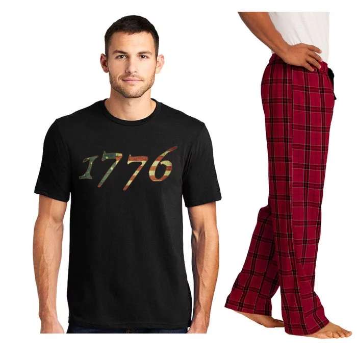 1776 Declaration Of Independence Us Flag Gift Pajama Set