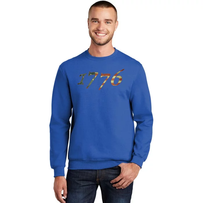 1776 Declaration Of Independence Us Flag Gift Tall Sweatshirt