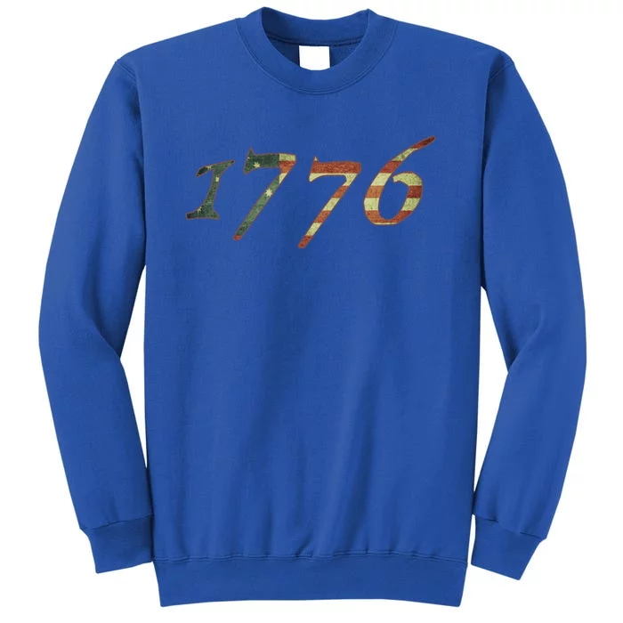 1776 Declaration Of Independence Us Flag Gift Tall Sweatshirt