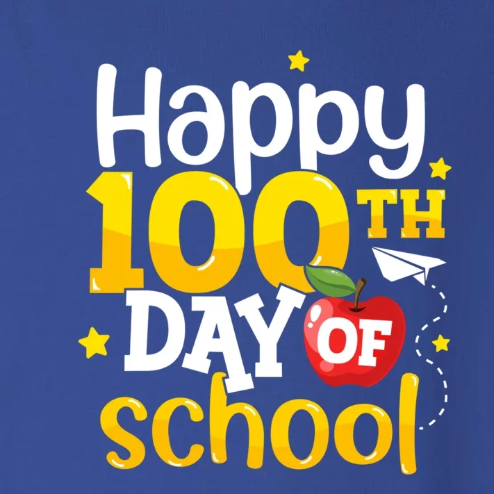 100 Days Of School Teachers Happy 100th Day Of School Gift Toddler Long Sleeve Shirt