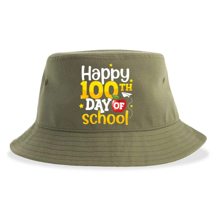 100 Days Of School Teachers Happy 100th Day Of School Gift Sustainable Bucket Hat