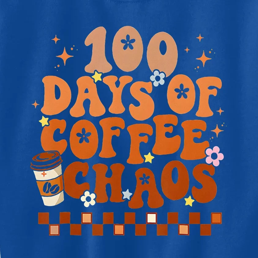 100 Days Of School Coffee Lover 100th Day Of School Teacher Kids Sweatshirt