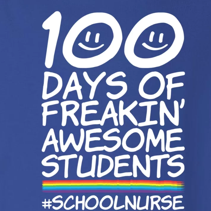 100 Days Of School Awesome Students School Nurse Gift Toddler Long Sleeve Shirt