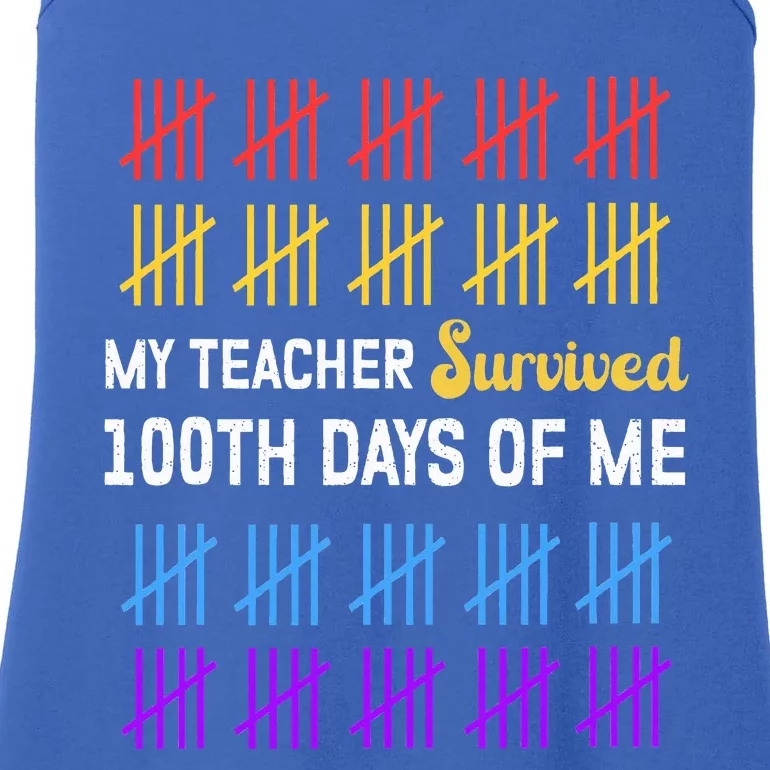 100 Days Of School 100th Day Of School Costume Ladies Essential Tank