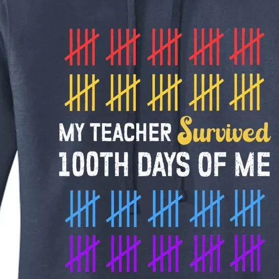 100 Days Of School 100th Day Of School Costume Women's Pullover Hoodie