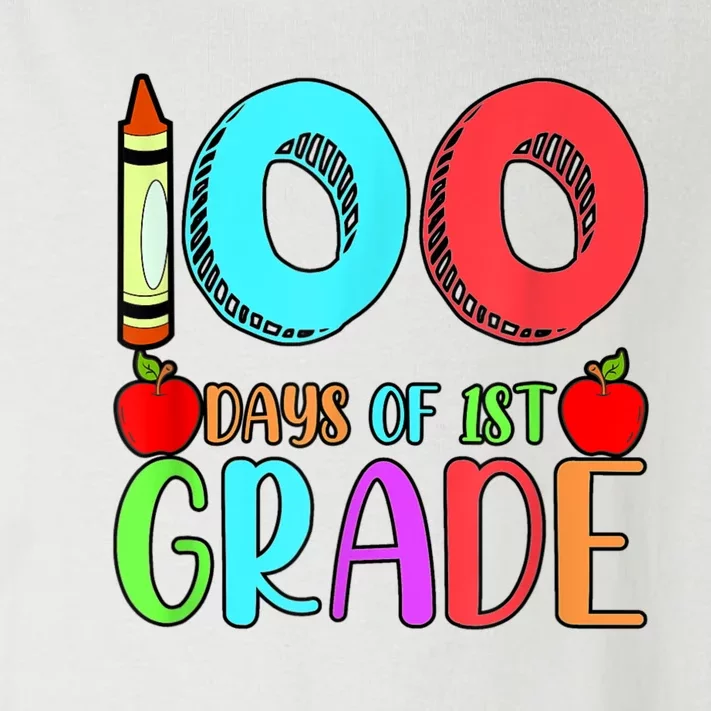 100 Days Of 1st Grade Happy 100th Day Of School Toddler Long Sleeve Shirt