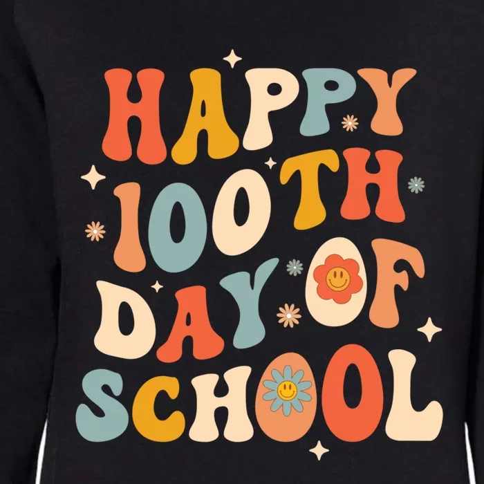 100th Day Of School Teachers Happy 100 Days Gift Womens California Wash Sweatshirt