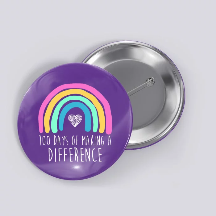 100 Days Of Making A Difference 100th Day Of School Button