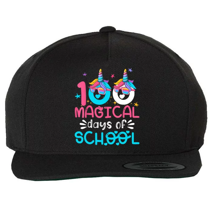 100th Day Of Kindergarten For 100 Magical Days Wool Snapback Cap