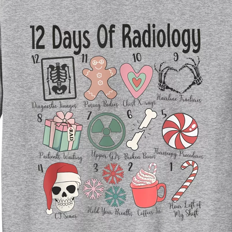 12 Days Of Radiology Christmas Xray Tech Ct Mri Radiology Sweatshirt