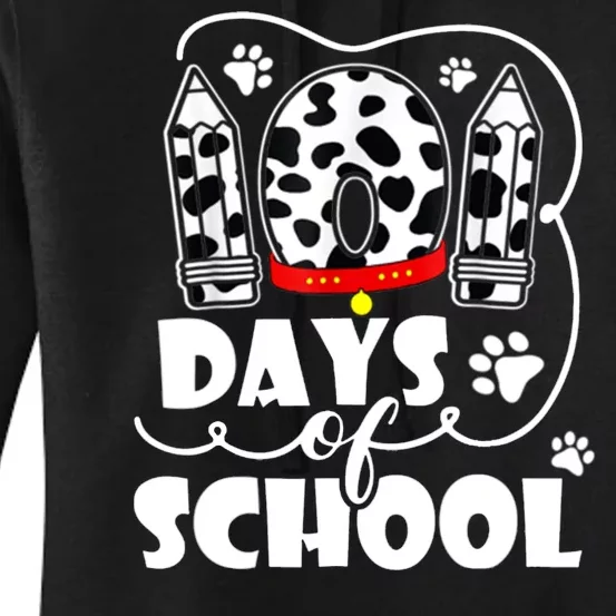 101 Days Of School Dalmatian Logo Women's Pullover Hoodie