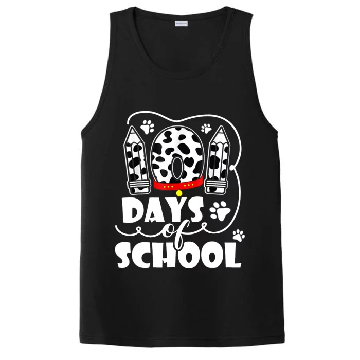 101 Days Of School Dalmatian Logo Performance Tank